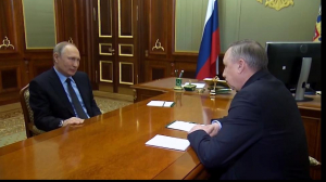 Владимир Путин и Александр Беглов обсудили в Петербурге строительство парка «Тучков буян»