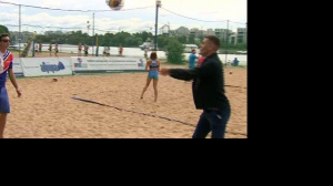 Пляжный волейбол на Елагином острове