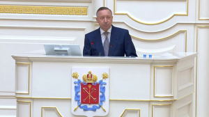 Александр Беглов выступил с ежегодным отчетом перед Законодательным собранием по итогам деятельности правительства города за прошлый год