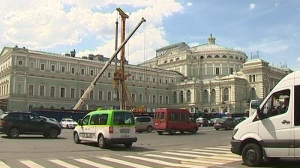 Рядом с Мариинским театром начались работы по строительству метро