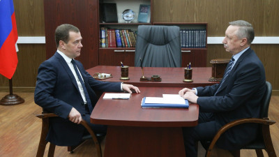 Дмитрий Медведев и Александр Беглов обсудили вопросы реализации нацпроектов в Петербурге