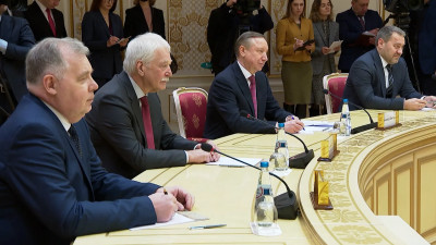 Александр Беглов прибыл в Белоруссию с рабочим визитом