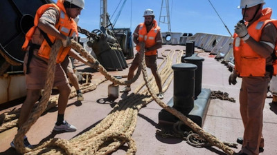 «Адмирал Владимирский» обогнул южную оконечность Африки и движется в Атлантике