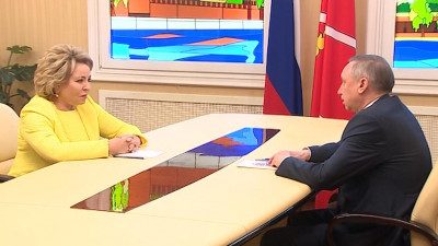 Александр Беглов предложил Валентине Матвиенко представлять Петербург в Совете  Федерации в случае его победы на выборах