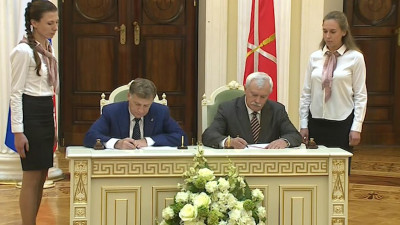 Полтавченко и Макаров подписали совместный план законопроектной работы на 2018-2019 годы