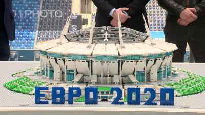Макет петербургского стадиона из 12 тысяч деталей конструктора представили за 50 дней до Евро-2020