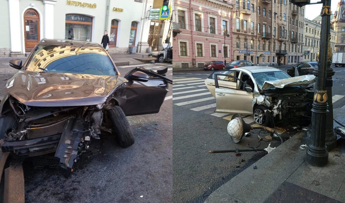 В лобовом ДТП на Литейном пострадали четыре пассажирки - tvspb.ru