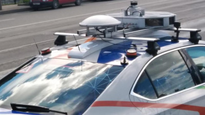 Испытание беспилотного автомобиля проходит в центре Петербурга