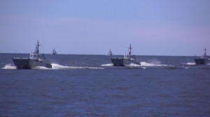 В Финском заливе состоялась первая тренировка перед Главным военно-морским парадом