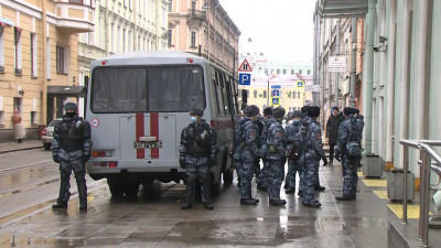 В центре Петербурга прошла несанкционированная акция. Репортаж