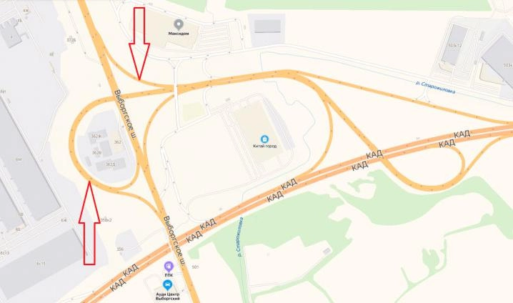 Два съезда перекроют на развязке КАД с Выборгским шоссе - tvspb.ru