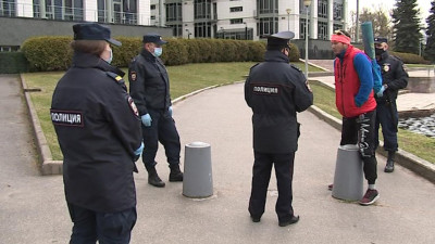 Нарушителей режима самоизоляции ловили на Крестовском острове