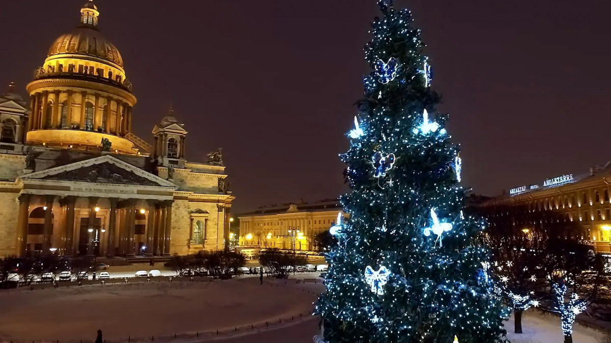 Новогодний санкт петербург видео