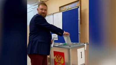 Александр Малькевич проголосовал на выборах в Госдуму и Заксобрание Петербурга