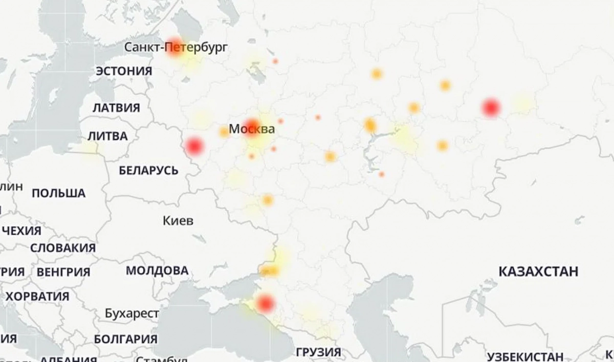 Карта сбоев инстаграм