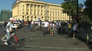 В Петербурге стартовал велопробег ко Дню строителя