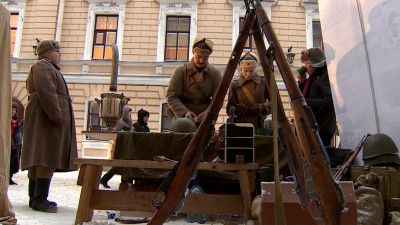 Во дворе Капеллы прошла молодежная акция памяти «900 дней и ночей»