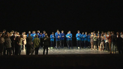 Футболисты «Зенита» посетили балетный урок в Михайловском театре