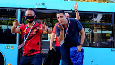 В Петербурге автобусы-шаттлы перевезли 8 тысяч зрителей матча Россия-Бельгия