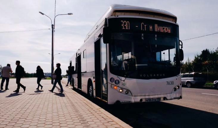 Автобус №330 в четверг начнет возить пассажиров до станции «Шушары» - tvspb.ru