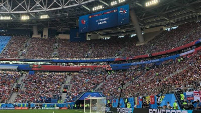 Матчи ЧМ в Петербурге посмотрели более 448 тысяч зрителей