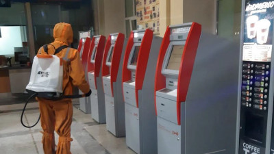 На Московском вокзале провели дезинфекцию