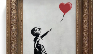 Изрезанный рисунок Бэнкси продали за рекордные 25,4 миллиона долларов