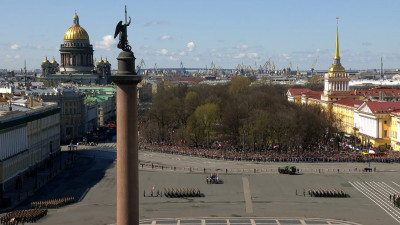 Как прошел парад Победы на Дворцовой площади