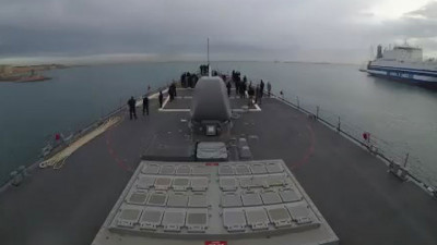 Американский эсминец пришвартовался в порту Одессы