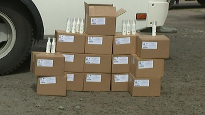 В Петербурге бизнесмены передали антисептики сотрудникам поисково-спасательной службы