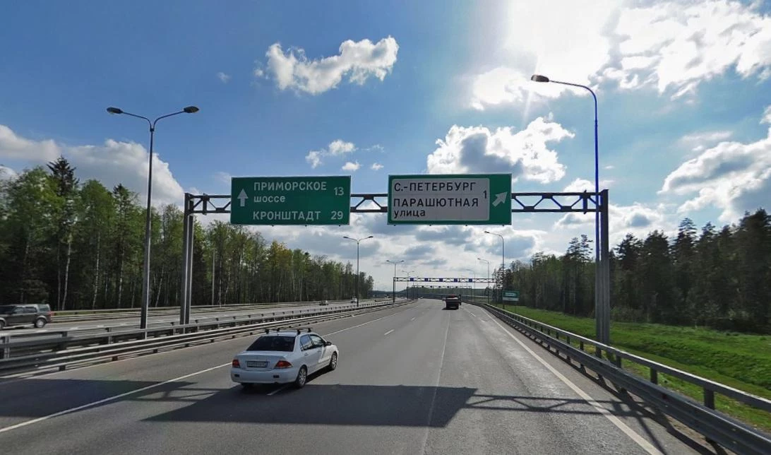 Съезд с внешнего кольца КАД на Парашютную улицу перекроют на шесть дней - tvspb.ru