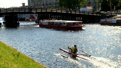 Петербургский изобретатель скрестил байдарку с велосипедом