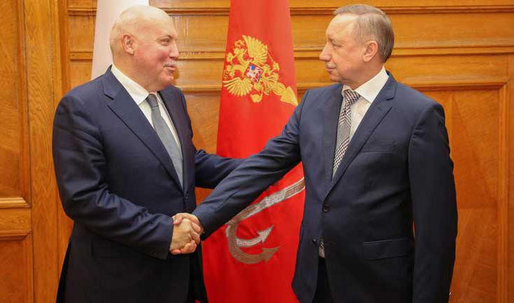 Губернатор Петербурга и полномочный посол России в Республике Беларусь провели встречу