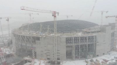 Бережливые технологии «Росатома» ускорили строительство «СКА Арены»