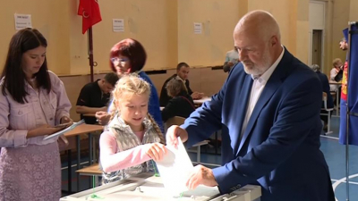 Михаил Амосов проголосовал на выборах губернатора Петербурга