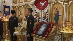 Частица мощей великомученика Георгия Победоносца прибыла в Петербург