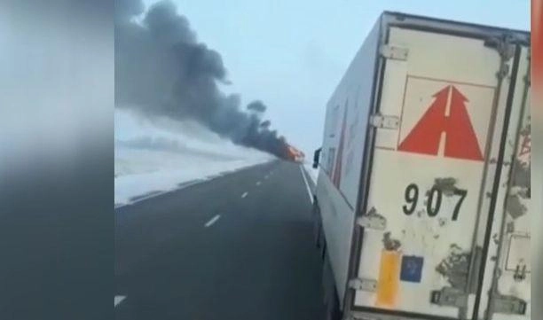 В МВД Казахстана рассказали о состоянии выживших при возгорании автобуса - tvspb.ru