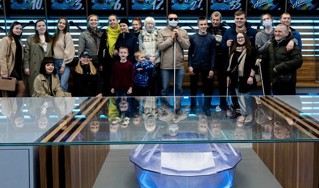 «Зенит» организовал экскурсию по «Газпром Арене» для инвалидов по зрению - tvspb.ru