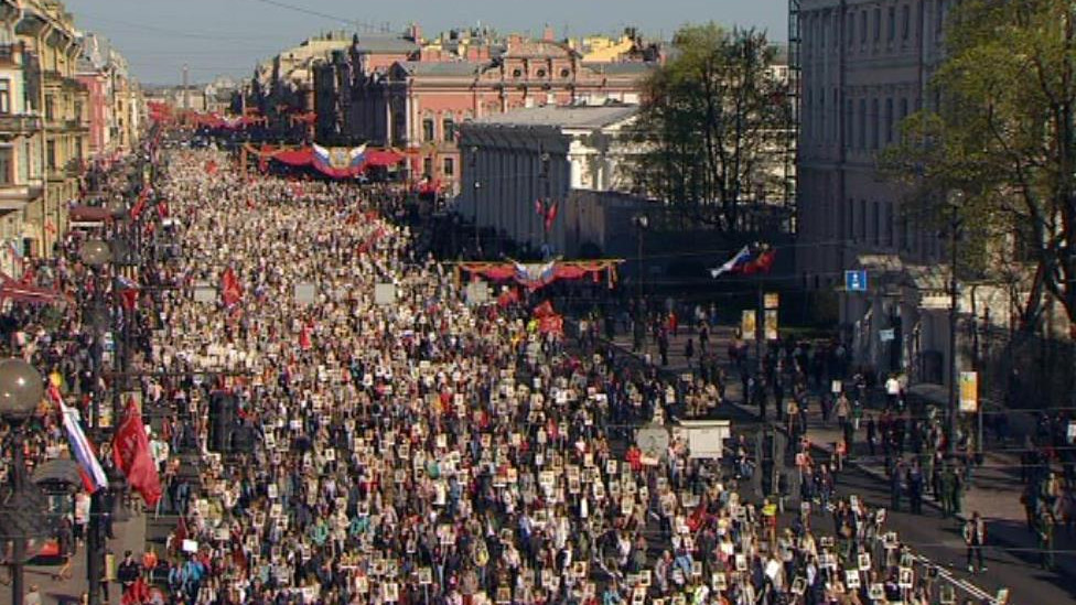 Фото бессмертного полка в спб