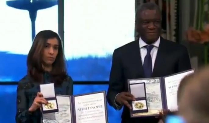 Наде Мурад и Дени Муквеге вручили Нобелевскую премию мира-2018 - tvspb.ru
