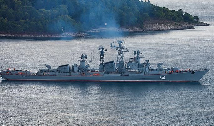 Корабль «Сметливый» дал огонь по условным мишеням в Черном море - tvspb.ru