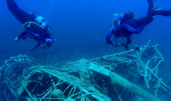 В Эгейском море нашли обломки четырех античных кораблей и одно современное судно