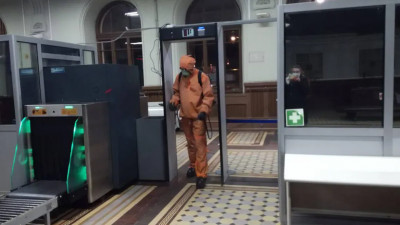 Ночью дезинфекцию провели на Витебском вокзале