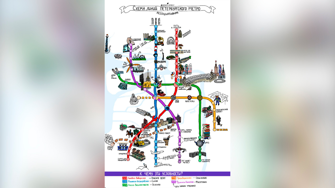 Карта метро петербурга с достопримечательностями и метро распечатать