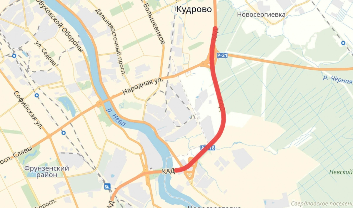 На 13 километрах КАД ограничат движение из-за ремонта дороги - tvspb.ru