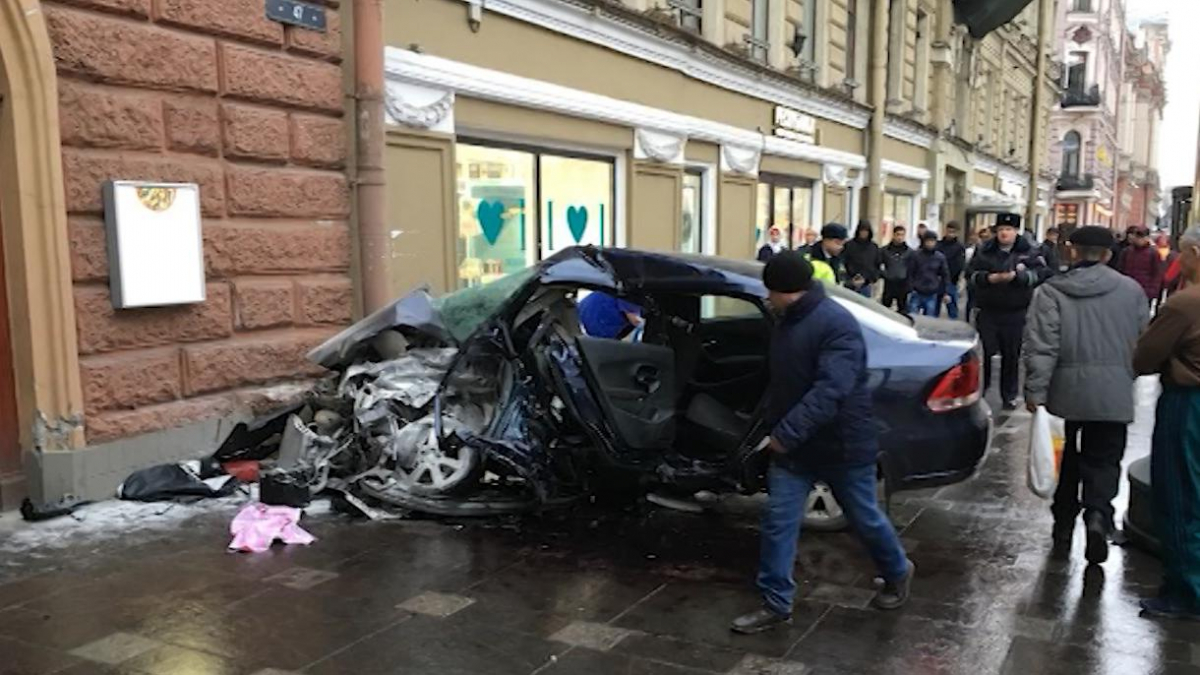 Видео аварии в санкт петербурге вчера