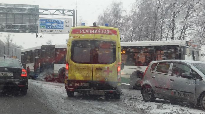 Мицубиси на таллинском шоссе