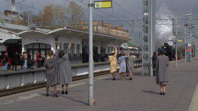 В «Путь Победы» с Финляндского вокзала отправился исторический поезд