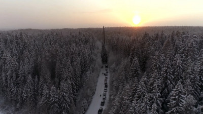 Праздничная спецоперация: на Дворцовую площадь везут новогоднюю ёлку