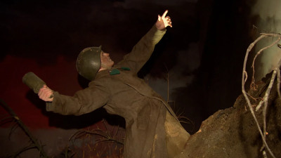 На «Ленфильме» открылась масштабная панорама, посвященная фронтовым операторам